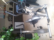exercise  bike and cross trainer